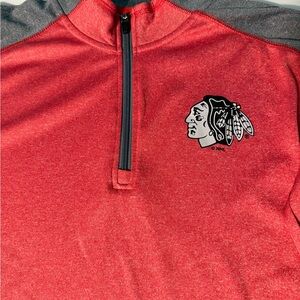 NHL Red and Gray Pullover